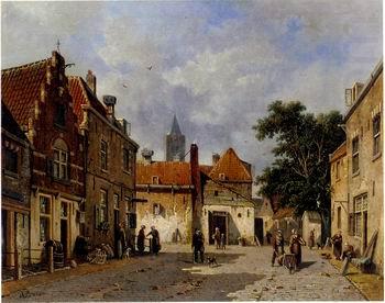 unknow artist European city landscape, street landsacpe, construction, frontstore, building and architecture.027 china oil painting image